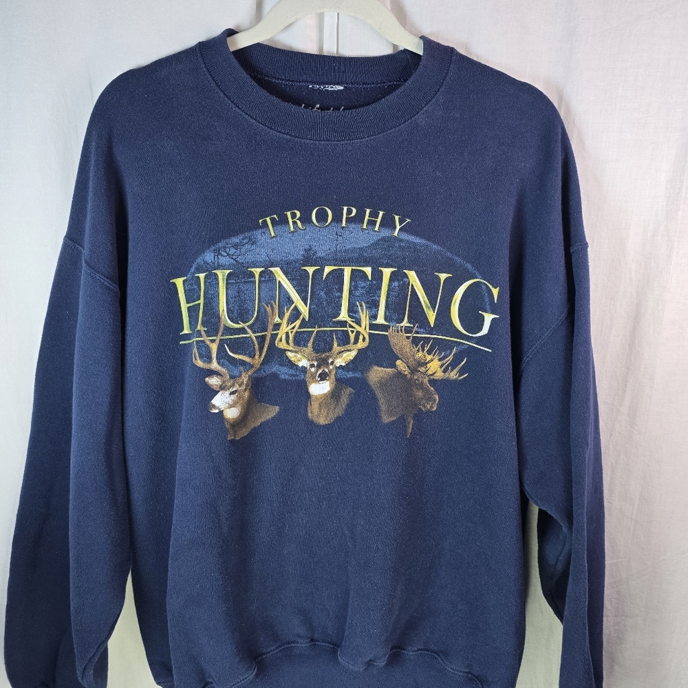 Jerzees Mens_Life Style Classics Sweatshirt Size Large in Blue